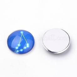 Flatback Glass Cabochons for DIY Projects&nbsp;GGLA-S029-16mm-046