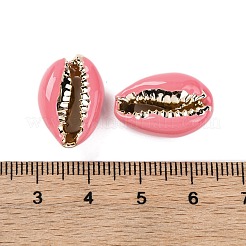 Electroplated Cowrie Shell Beads&nbsp;SSHEL-M023-04A