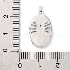 Brass Pendants With Clear Cubic Zirconia&nbsp;KK-S403-04P