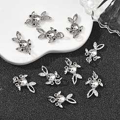 SHEGRACE Brass Cubic Zirconia Charms&nbsp;XGRQ3P039-586P