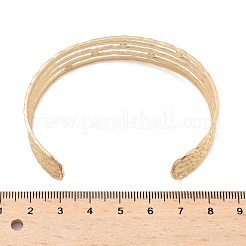 304 Stainless Steel Rhinestone Cuff Bangles for Women&nbsp;AJEW-P127-11G