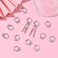 SHEGRACE Brass Leverback Earring Findings&nbsp;XGR0091P-88P