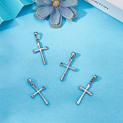 4Pcs 2 Styles 304 Stainless Steel Pendants&nbsp;STAS-BBC0007-68