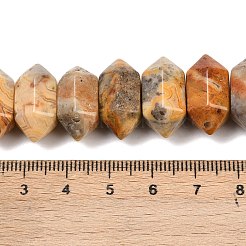 Natural Crazy Agate Double Terminated Point Beads Strands&nbsp;G-T142-90