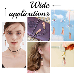 100Pcs Faux Suede Tassel Pendant Decorations&nbsp;FIND-SC0003-22B