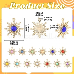 39Pcs 13 Colors Transparent Resin Pendants&nbsp;FIND-YW0009-57
