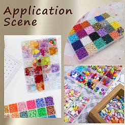 2Pcs Plastic Bead Storage Containers&nbsp;CON-SP0001-07