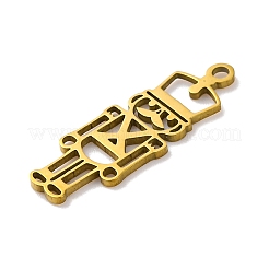 201 Stainless Steel Pendants&nbsp;STAS-Q015-05G