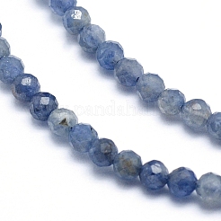 Natural Iolite/Cordierite/Dichroite Beads Strands&nbsp;X-G-G823-15-2.5mm
