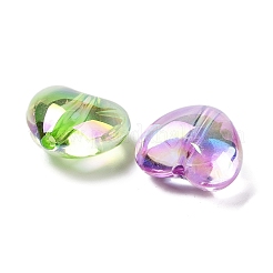 Luminous UV Plating Rainbow Iridescent Acrylic Beads&nbsp;OACR-O008-09