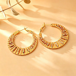 Brass Hoop Earrings for Women&nbsp;WG4C465-01