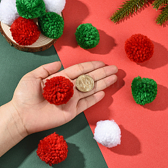 24Pcs 3 Colors Wool Soft Pompom Ball&nbsp;DIY-SC0031-30A