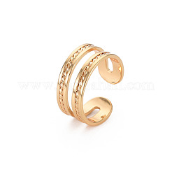 Textured Hollow Cuff Earrings&nbsp;RJEW-S048-006G-NF
