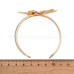 Alloy & Iron Cuff Bangles for Women&nbsp;BJEW-F501-01A-KCG