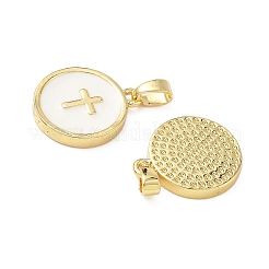 Brass Enamel Pendants&nbsp;KK-L256-14G