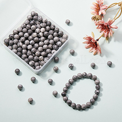 200Pcs Natural Map Stone/Polychrome Jasper/Picasso Stone/Picasso Jasper Beads&nbsp;G-CJ0001-61