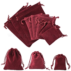 18Pcs 3 Styles Rectangle Velvet Drawstring Pouches&nbsp;TP-FS0001-04C