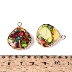Dyed Natural Imperial Jasper Pendants&nbsp;G-Q601-05G-02