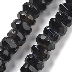 Natural Black Agate Beads Strands&nbsp;G-K392-A18