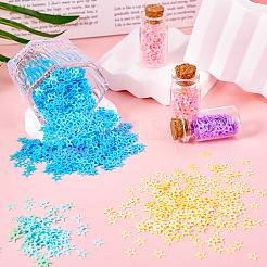 120G 6 Colors Plastic Sequins Beads&nbsp;PVC-TA0001-05A