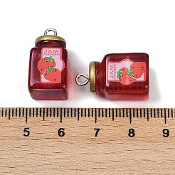 Strawberry Jam Resin Pendants&nbsp;RESI-Z034-04P