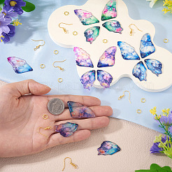 DIY Epoxy Resin Wings Pendants Dangle Earring Making Kits&nbsp;DIY-TA0013-31