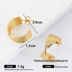 304 Stainless Steel Stud Earrings for Women&nbsp;FZ4124