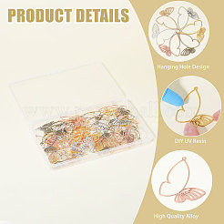 120Pcs 6 Colors Tibetan Style Alloy Pendants&nbsp;FIND-CA0009-24