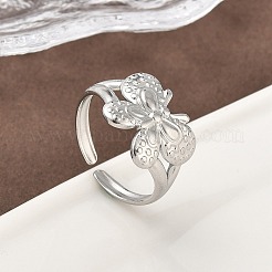 304 Stainless Steel Open Cuff Rings for Women&nbsp;RJEW-A079-02A-P