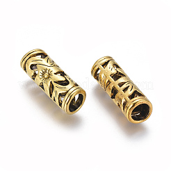 Tibetan Style Hollow Tube Beads&nbsp;GLF10482Y-NF