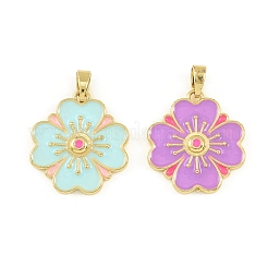 Brass Enamel Pendants&nbsp;KK-I477-06G
