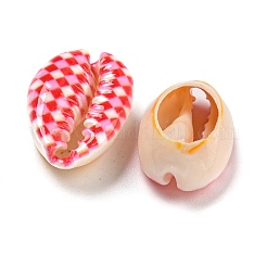 Printed Natural Shell Beads&nbsp;BSHE-G037-01F