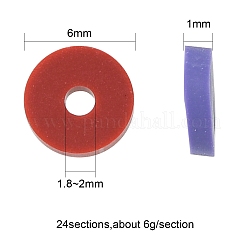 24 Style Handmade Polymer Clay Beads&nbsp;CLAY-FS0001-23