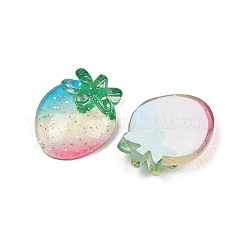 Fruit Theme Transparent Resin Cabochons&nbsp;RESI-XCP0002-64A