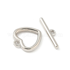 Heart Alloy Toggle Clasps&nbsp;FIND-B047-22P