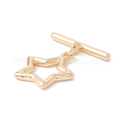 Brass Toggle Clasps&nbsp;KK-H429-02LG