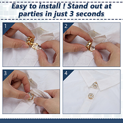 4Pcs 1-Hole Alloy & Glass Buttons&nbsp;FIND-FG0004-59G