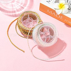 2 Rolls 2 Colors Braided Nylon Chinese Knot Cord&nbsp;WCOR-CJ0001-01