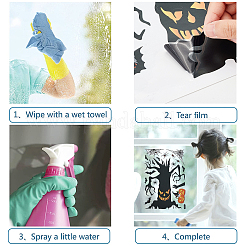 2 Sets PVC Plastic Window Sticker Decorations&nbsp;DIY-GF0005-66D