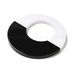 Black and White stitching Acrylic Pendants&nbsp;OACR-S143-01A