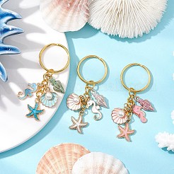 3Pcs Alloy Enamel Keychain&nbsp;KEYC-JKC01021