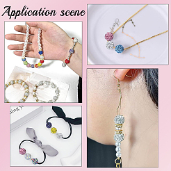DIY Round Polymer Clay Rhinestone & ABS Plastic Beads Braacelet Making Kits&nbsp;DIY-SP0002-87
