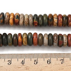 Natural Picasso Stone/Polychrome Jasper Beads Strands&nbsp;G-B155-B02-4x10mm