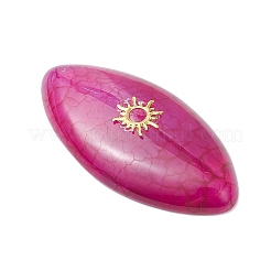 3Pcs 3 Styles Dyed Natural Brazilian Agate Cabochons&nbsp;PALLOY-JF04017-04