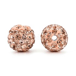 Polymer Clay Pave Rhinestone Beads&nbsp;RB-Q197-10mm-26