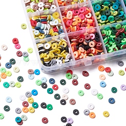 2400Pcs 15 Colors Handmade Polymer Clay Beads&nbsp;CLAY-YW0001-27A