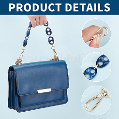 2 Strands Resin Bag Handles&nbsp;FIND-WR0003-96A