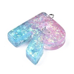 Transparent Epoxy Resin Pendants&nbsp;LS-CRES-S364-002R