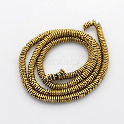 Electroplate Non-magnetic Synthetic Hematite Beads Strands&nbsp;G-J216F-06