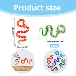 10Pcs Handmade Lampwork Big Pendants&nbsp;LAMP-HS0001-11